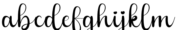 Wedding In Summer Font LOWERCASE