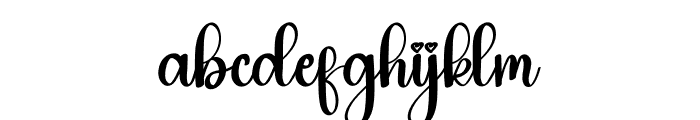 Wedding Interior Font LOWERCASE