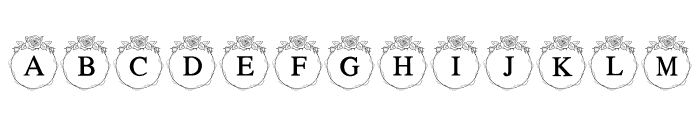 Wedding Rose Font UPPERCASE