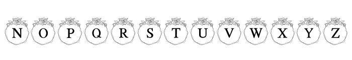 Wedding Rose Font UPPERCASE
