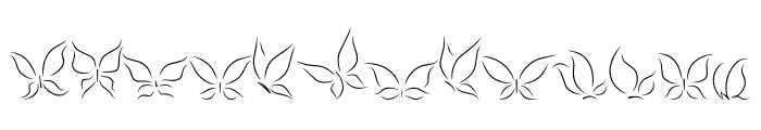 WeddingButterfly Font UPPERCASE