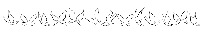 WeddingButterfly Font LOWERCASE