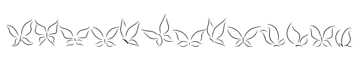 WeddingButterfly Font LOWERCASE