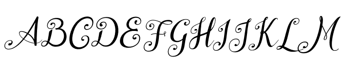 WeddingFont-Italic Font UPPERCASE