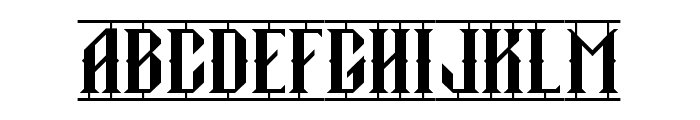 Wednesday Gothic FD Font LOWERCASE