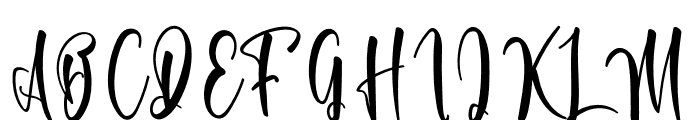 Wednesday Signature Font UPPERCASE