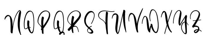 Wednesday Signature Font UPPERCASE