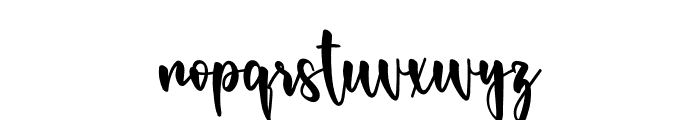 Wednesday Signature Font LOWERCASE