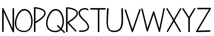 Wednesday Summur Handwritten Font UPPERCASE