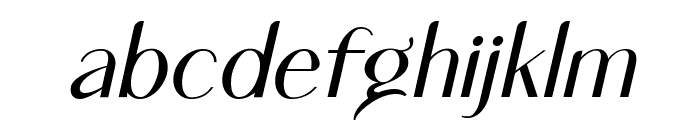 Weglly Hauston Oblique Font LOWERCASE