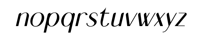 Weglly Hauston Oblique Font LOWERCASE