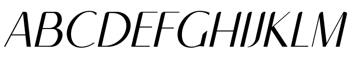 WegllyHauston-Oblique Font UPPERCASE