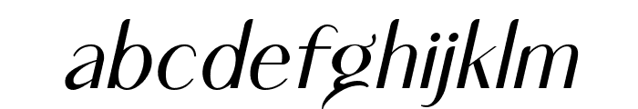 WegllyHauston-Oblique Font LOWERCASE