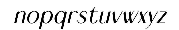 WegllyHauston-Oblique Font LOWERCASE