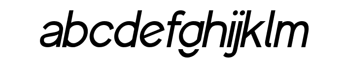 Weightbar Italic Font LOWERCASE