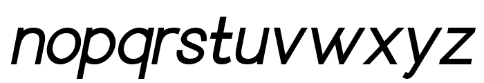 Weightbar Italic Font LOWERCASE