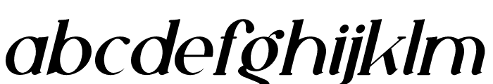 Weilly Italic Font LOWERCASE