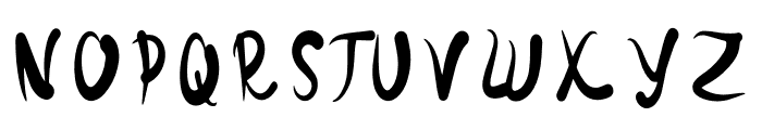 Weird Bubble Font UPPERCASE