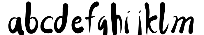 Weird Bubble Font LOWERCASE