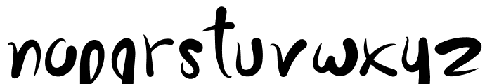 Weird Bubble Font LOWERCASE