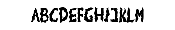 WeirdThorny-Regular Font UPPERCASE