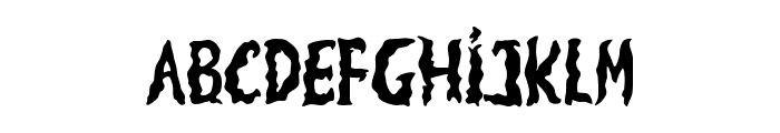 WeirdThorny-Regular Font LOWERCASE