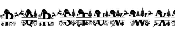 Welcome Christmas (Monogram) Font UPPERCASE
