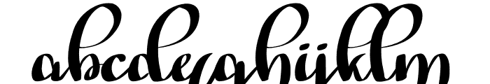 Welcome Girls Font LOWERCASE