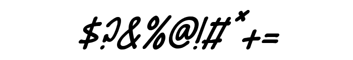 Wellside-Italic Font OTHER CHARS