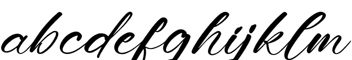 Wenslioth Moondia Italic Font LOWERCASE