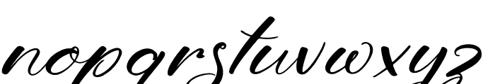 Wenslioth Moondia Italic Font LOWERCASE