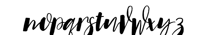 Wenstroong Script Font LOWERCASE