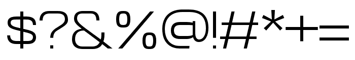 Wesker-LightExpanded Font OTHER CHARS