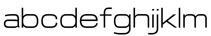 Wesker-LightExpanded Font LOWERCASE