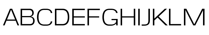 Wesker-LightSemiExpanded Font UPPERCASE