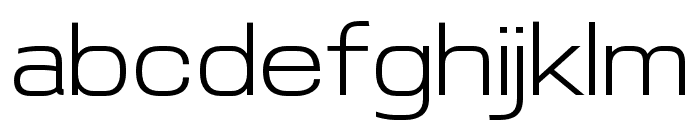 Wesker-LightSemiExpanded Font LOWERCASE