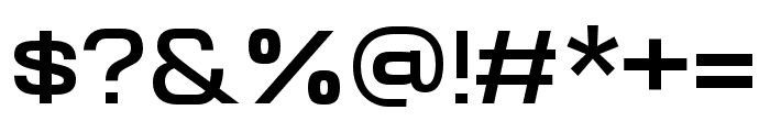 Wesker-SemiBoldExpanded Font OTHER CHARS