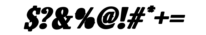 West Carabao Bold Italic Font OTHER CHARS