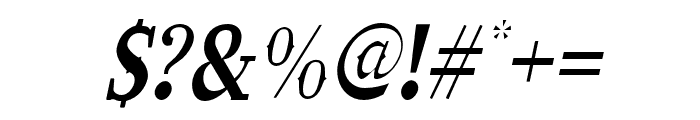 West Carabao Thin Italic Font OTHER CHARS