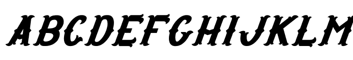 West Thistle Italic Font UPPERCASE
