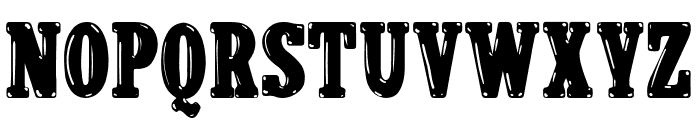Western Bold Bubble Font UPPERCASE