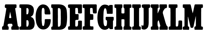Western Bold Font LOWERCASE
