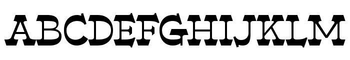 Western Bowner Regular Font UPPERCASE