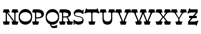 Western Bowner Regular Font UPPERCASE