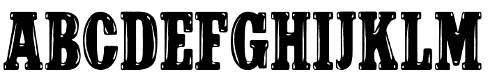 Western Bubble Font UPPERCASE