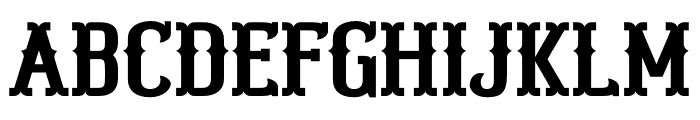 Western Bullhead Regular Font UPPERCASE