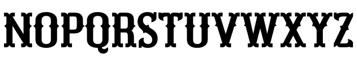 Western Bullhead Regular Font UPPERCASE