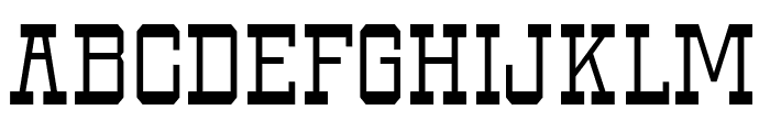 Western Capital Font UPPERCASE