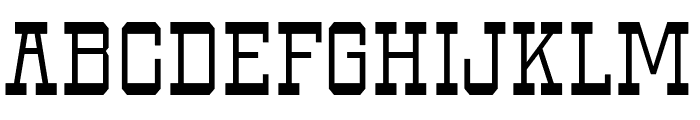 Western Capital Font LOWERCASE