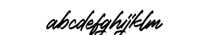 Western Cowboys Italic Font LOWERCASE